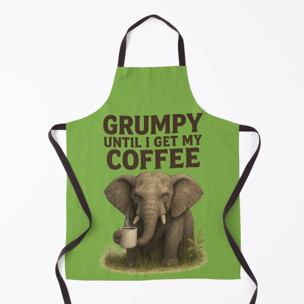 Item preview, Grumpy Elephant Coffee Mug Design – Funny Morning Quote designed and sold by Tender Flower Clothing.