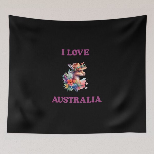 Item preview, I Love Australia Tee – Australian Patriot Design designed and sold by Maggiepeshop.