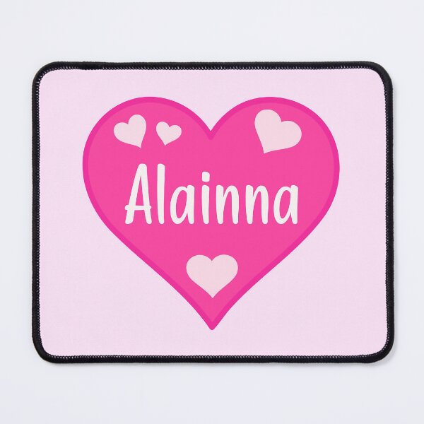 Item preview, Alainna Name Pink Heart designed and sold by Jeallan Designs.