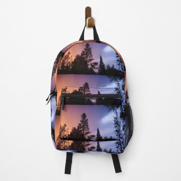 Item preview, Rainbow sunset through the trees designed and sold by PEACELOVERSART.