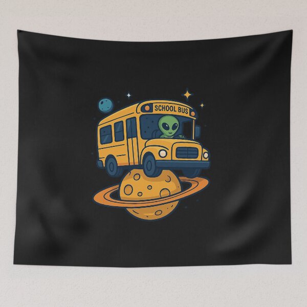Item preview, Alien School Bus designed and sold by HEERMANArt.