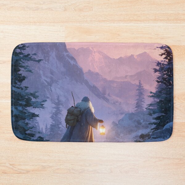 Item preview, Wandering Wizard With Lantern in Snow designed and sold by Rtymer.