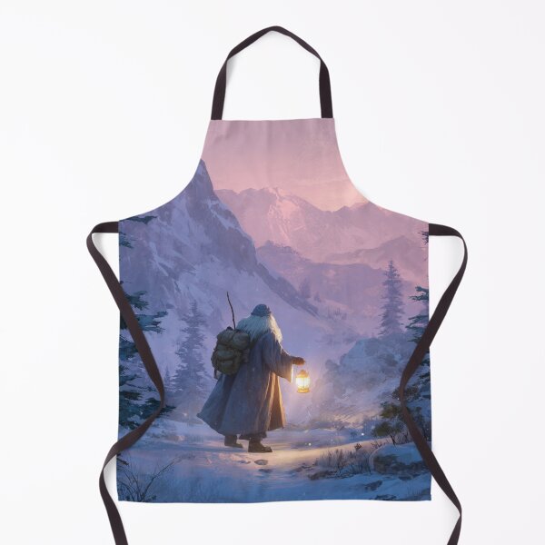 Item preview, Wandering Wizard With Lantern in Snow designed and sold by Rtymer.