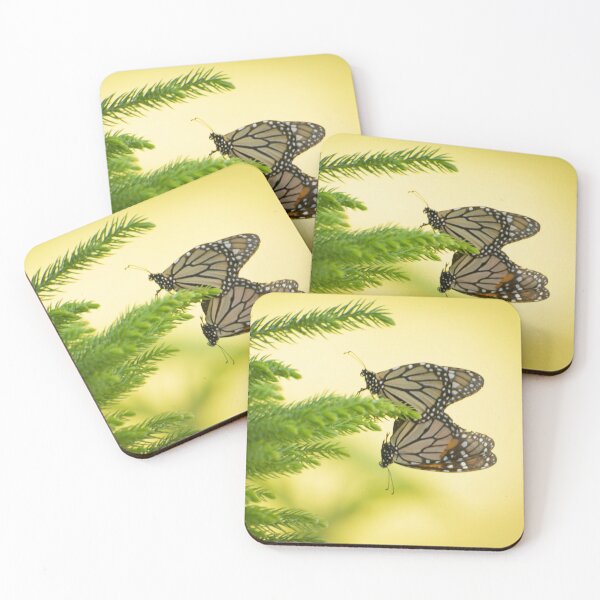 Item preview, Monarch Butterflies Mating on Christmas Tree designed and sold by Zina Stromberg.