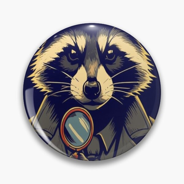 Item preview, Night Shade Raccoon Detective Design designed and sold by kfxforex.