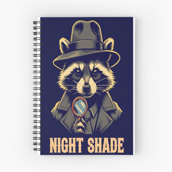 Item preview, Night Shade Raccoon Detective Design designed and sold by kfxforex.
