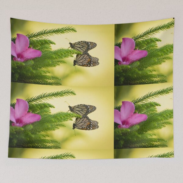 Item preview, Monarch Butterflies Mating on Christmas Tree designed and sold by Zina Stromberg.