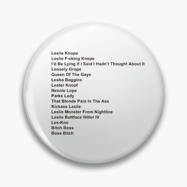 Item preview, Leslie Knope Aliases – Parks and Recreation Funny Quote Design designed and sold by from here 2 mars.