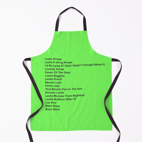 Item preview, Leslie Knope Aliases – Parks and Recreation Funny Quote Design designed and sold by from here 2 mars.