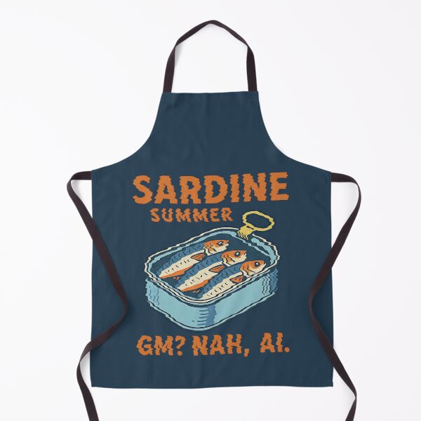 Artikelvorschau, Glitch Sardine Shirt – GM? Nee, KI. entworfen und verkauft von OpenTheTin.