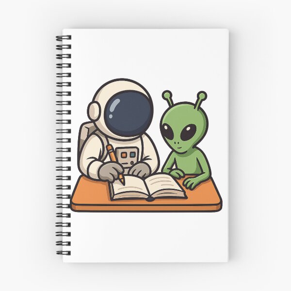 Item preview, Alien & Astronaut Study Buddies designed and sold by HEERMANArt.