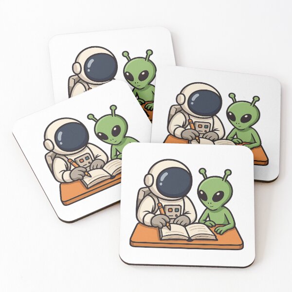 Item preview, Alien & Astronaut Study Buddies designed and sold by HEERMANArt.