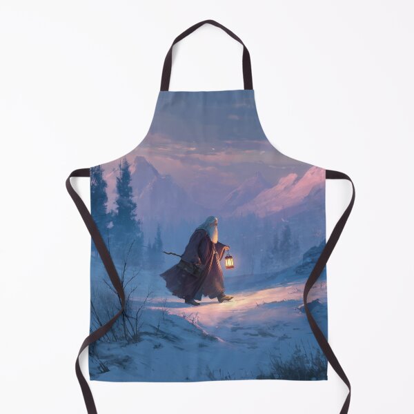 Item preview, Wandering Wizard With Lantern in Snow designed and sold by Rtymer.