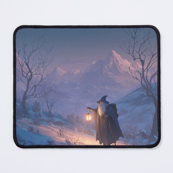 Item preview, Wandering Wizard With Lantern in Snow designed and sold by Rtymer.