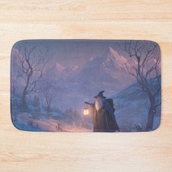 Item preview, Wandering Wizard With Lantern in Snow designed and sold by Rtymer.