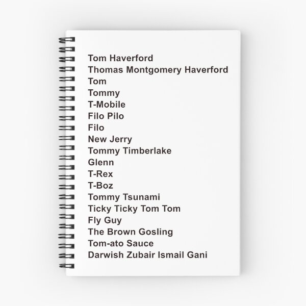 Item preview, Tom Haverford Aliases – Parks and Recreation Funny Quote Design designed and sold by from here 2 mars.
