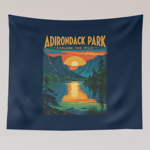 Item preview, Adirondack Park - New York State  designed and sold by GoodOldVintage.