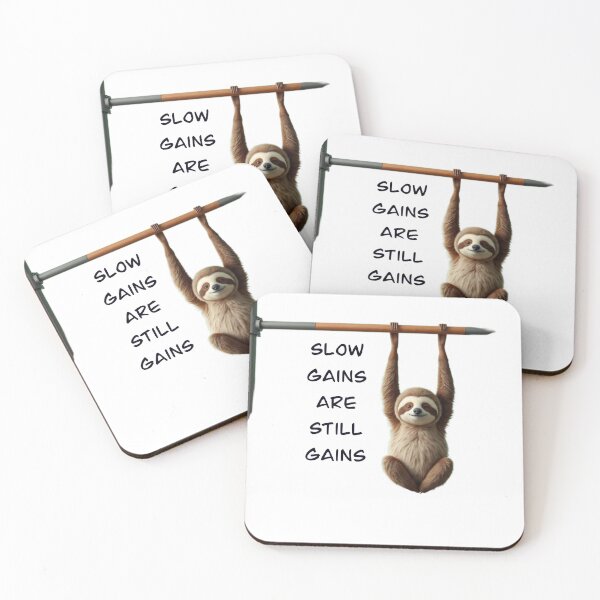 Item preview, Funny Sloth Gym T-Shirt – Slow Gains Are Still Gains designed and sold by ArchanaKatoch.