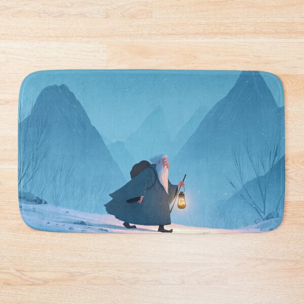 Item preview, Wandering Wizard With Lantern in Snow designed and sold by Rtymer.