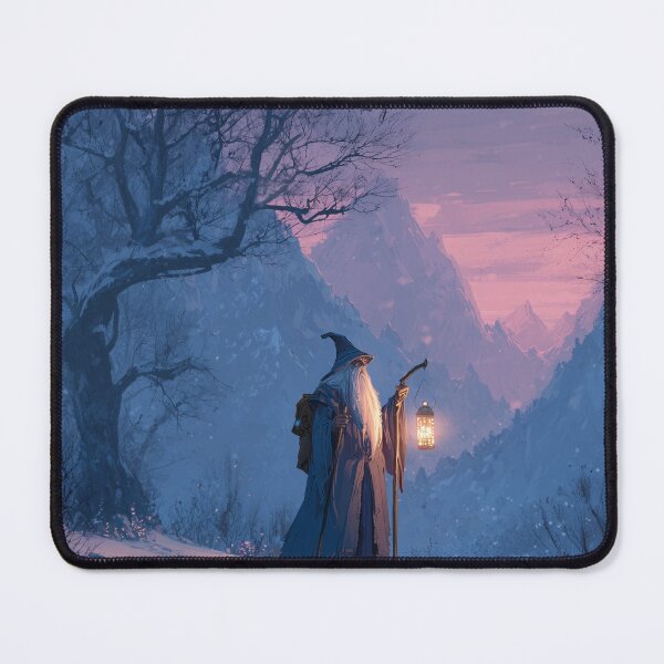 Item preview, Wandering Wizard With Lantern in Snow designed and sold by Rtymer.