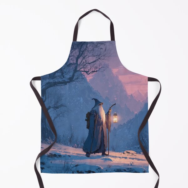 Item preview, Wandering Wizard With Lantern in Snow designed and sold by Rtymer.