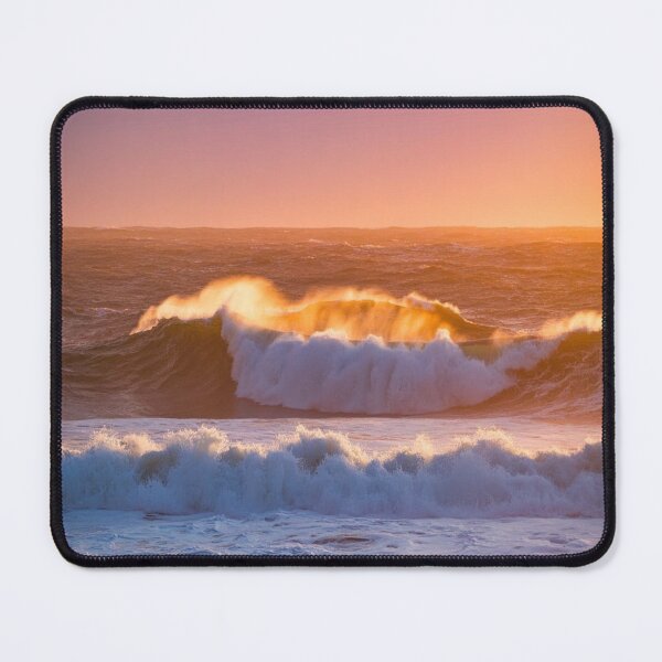 Item preview, Lifestyle Hub: Golden Sunset Ocean Waves - Calming Seascape designed and sold by M&M Lifestyle Hub.
