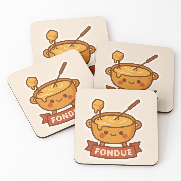 Item preview, Fondue Friend – Cute Swiss Cheese Pot Sticker designed and sold by Nathan28ings.