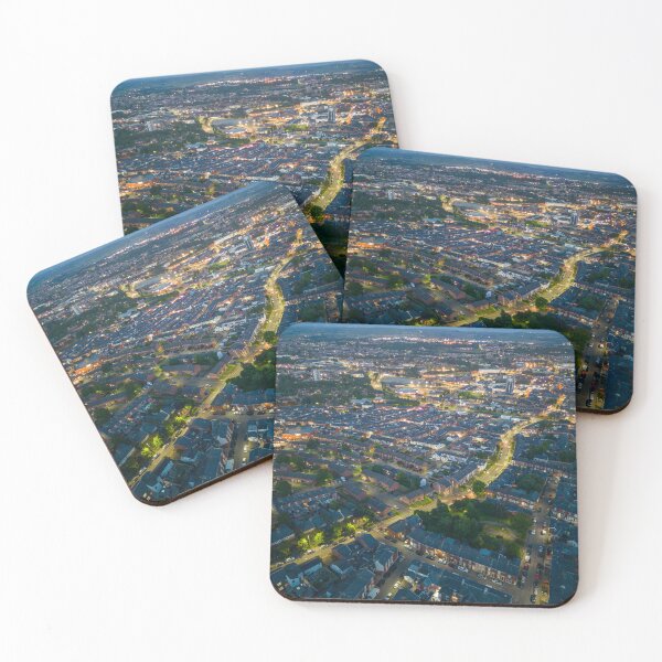 Item preview, Blackburn Town at Night (Aerial View) designed and sold by Shafiq Khan.