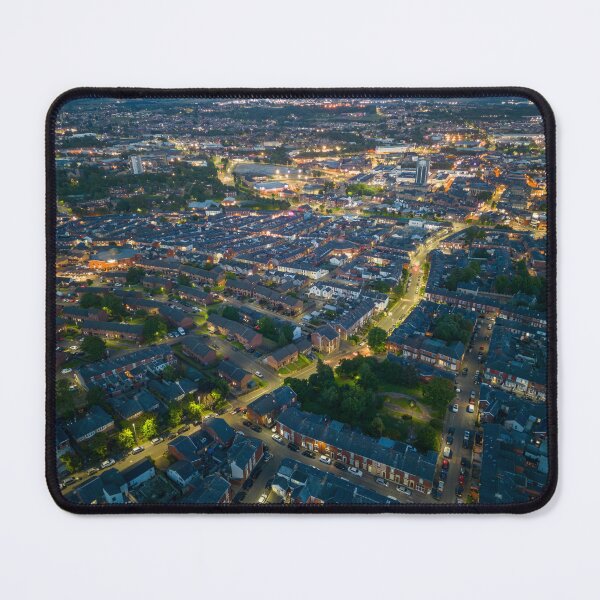 Item preview, Blackburn Town at Night (Aerial View) designed and sold by Shafiq Khan.