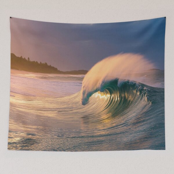 Item preview, Lifestyle Hub: Golden Sunset Ocean Waves - Calming Seascape designed and sold by M&M Lifestyle Hub.