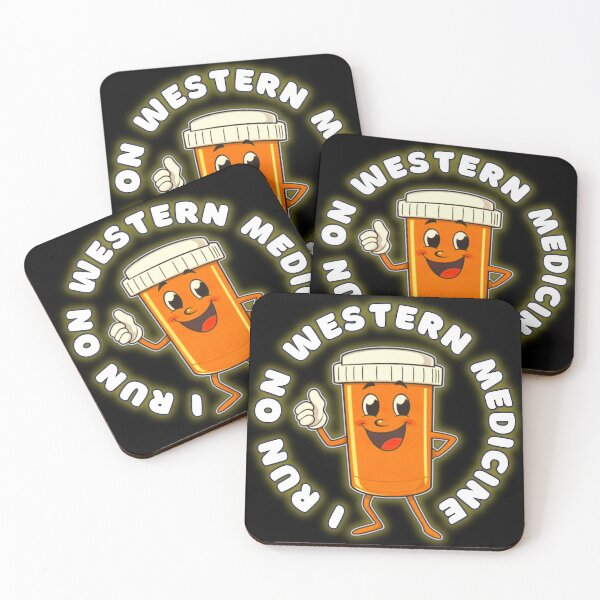 Item preview, I Run on Western Medicine designed and sold by HauntedOpera.