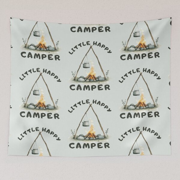 Item preview, Little happy camper campfire bonfire kids camping designed and sold by Lady-Frost.