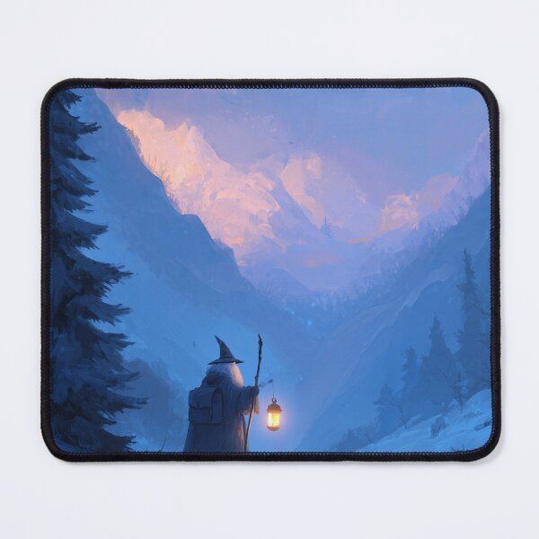 Item preview, Wandering Wizard With Lantern in Snow designed and sold by Rtymer.