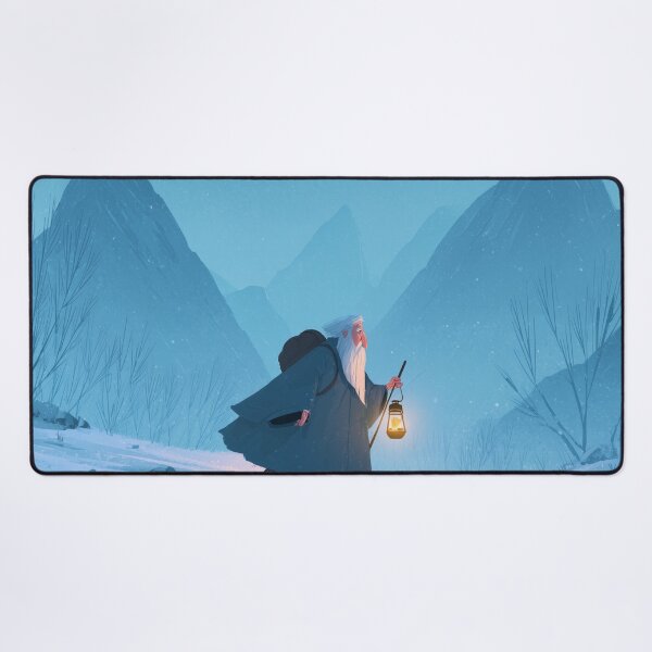 Item preview, Wandering Wizard With Lantern in Snow designed and sold by Rtymer.