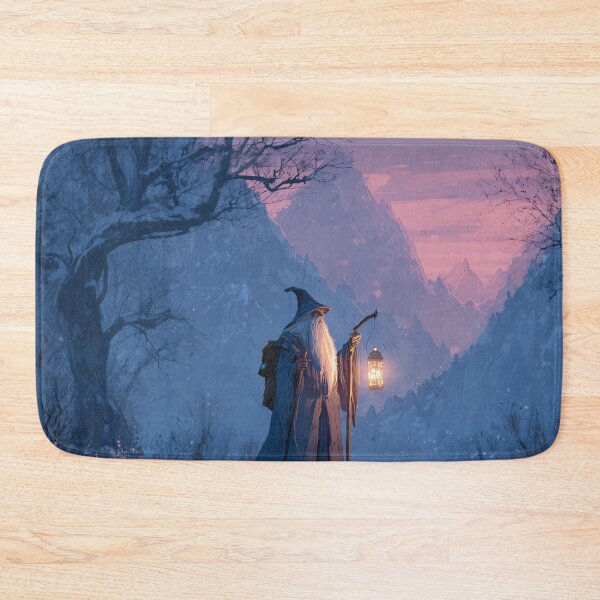 Item preview, Wandering Wizard With Lantern in Snow designed and sold by Rtymer.