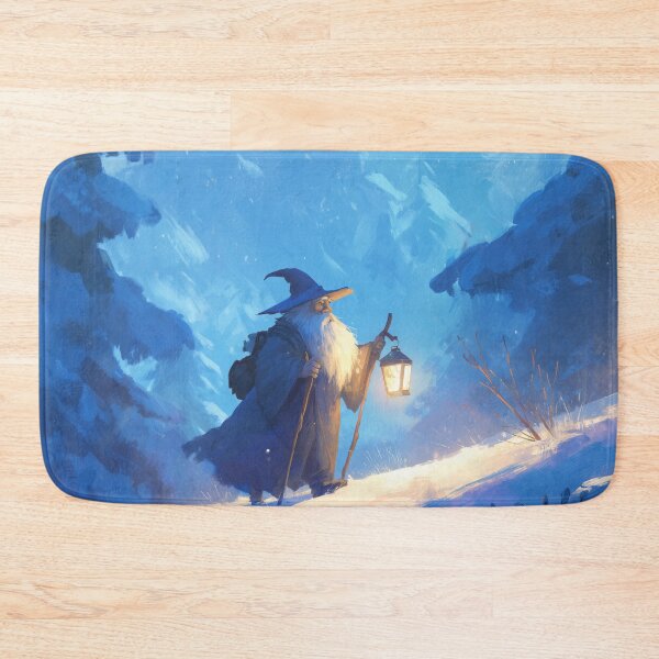 Item preview, Wandering Wizard With Lantern in Snow designed and sold by Rtymer.