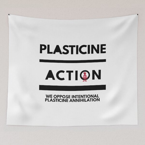 Item preview, Plasticine Action We Oppose ai Generated Animation designed and sold by CreativeEmpires.