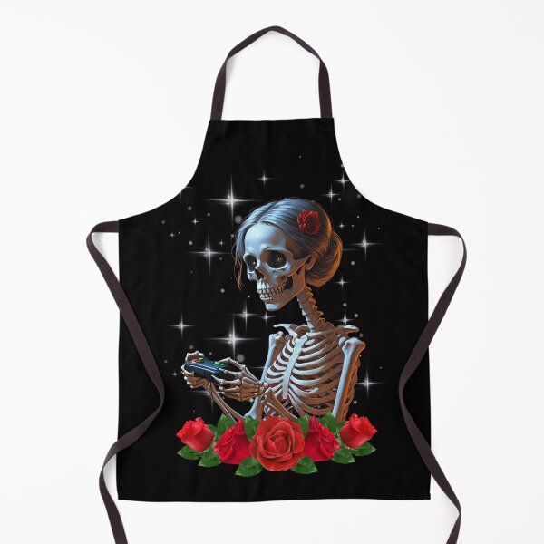 Item preview, Till Death Do I Game - Skeleton Gamer Mom with Roses designed and sold by Grind-Stitch.