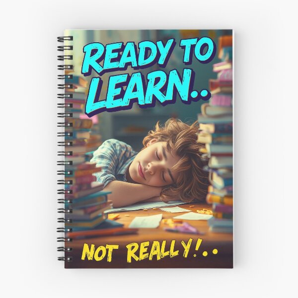 Item preview, Ready to Learn? Not Really – Funny Back to School Sarcastic Student Design designed and sold by bgrzblkdigital.