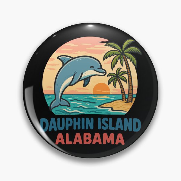 Item preview, Dauphin Island Alabama Dolphin designed and sold by TomFrontierArt.
