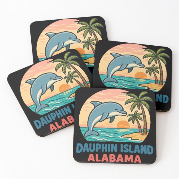 Item preview, Dauphin Island Alabama Dolphin designed and sold by TomFrontierArt.