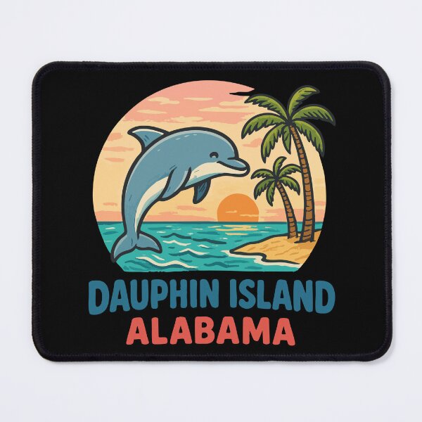 Item preview, Dauphin Island Alabama Dolphin designed and sold by TomFrontierArt.