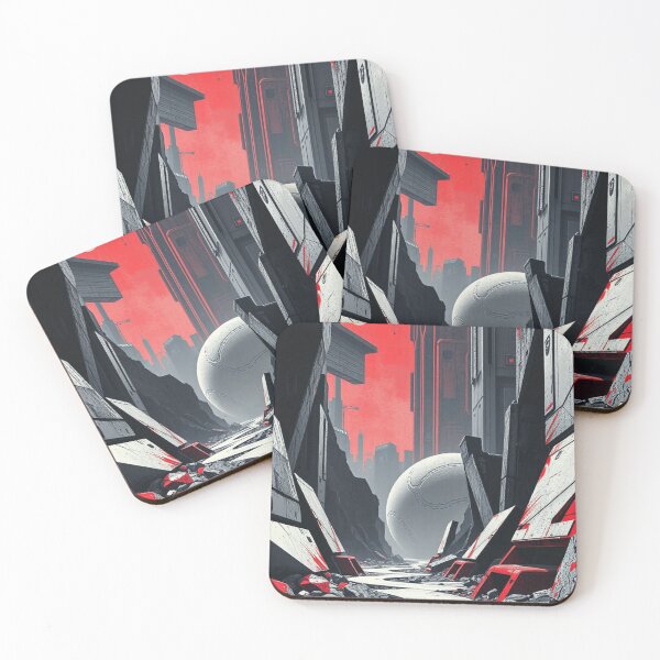 Item preview, Trash City – Dark Futuristic Landscape designed and sold by Shouganai-Mind.