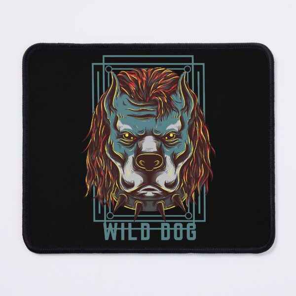 Item preview, Wild Dog Fierce Beast – Dark Streetwear Animal Art T-Shirt designed and sold by PSYNOVA.