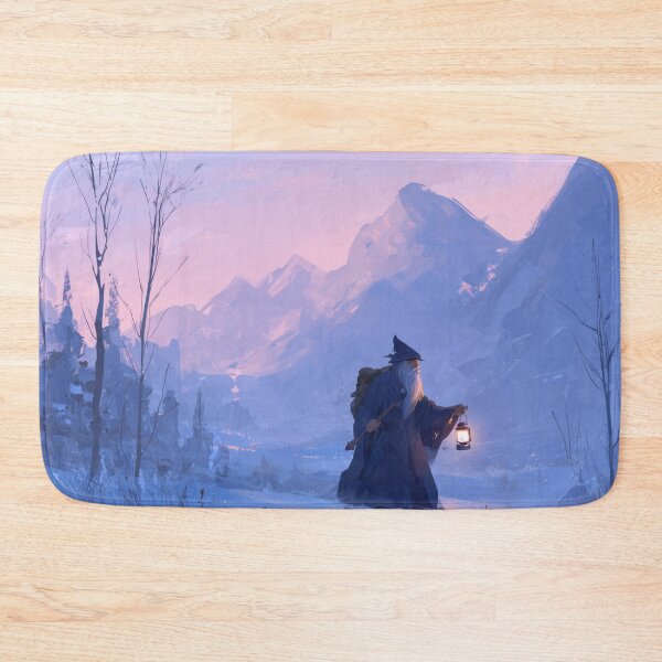 Item preview, Wandering Wizard With Lantern in Snow designed and sold by Rtymer.