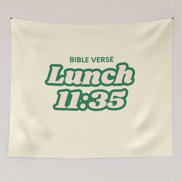 Item preview, Funny Bible Verses quotes Lunch 11:35 designed and sold by VBRIdesings.