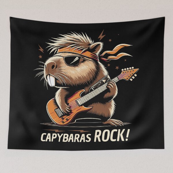 Item preview, Capybaras Rocks! designed and sold by Robert "Hellfish" Fonseca.