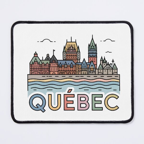 Item preview, Québec City Skyline – Minimalist Pastel Travel Souvenir Design designed and sold by Paper Drip.