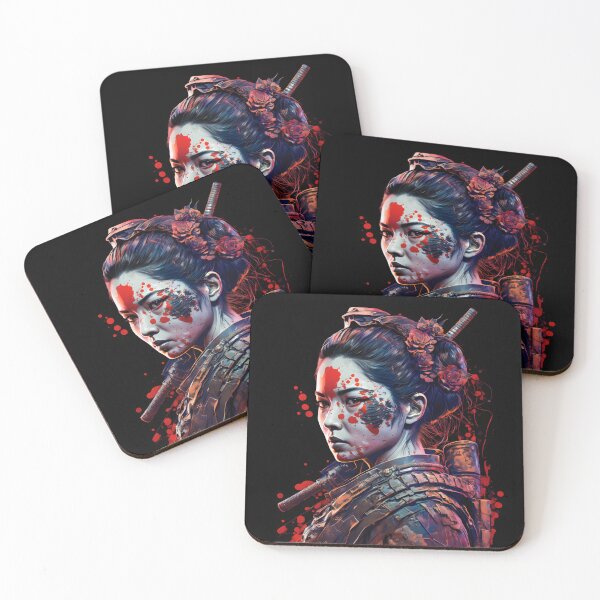 Item preview, Fierce Japanese Warrior Woman – Onna Bugeisha Art designed and sold by LuPa Creative.
