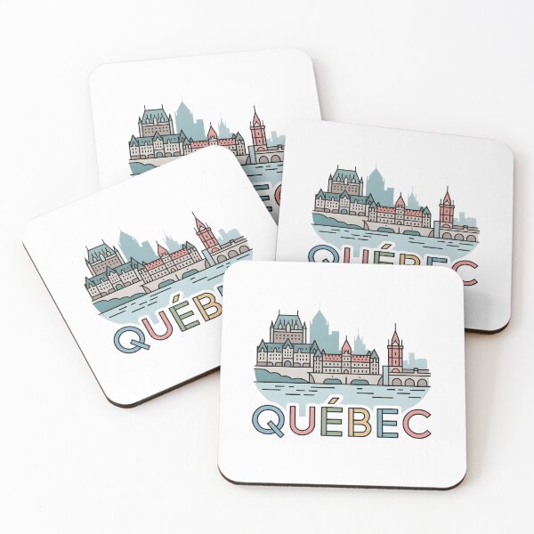 Item preview, Québec City Skyline – Minimalist Pastel Travel Souvenir Design designed and sold by Paper Drip.